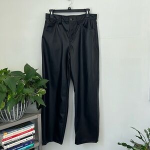 LEVI leather baggy dad jeans